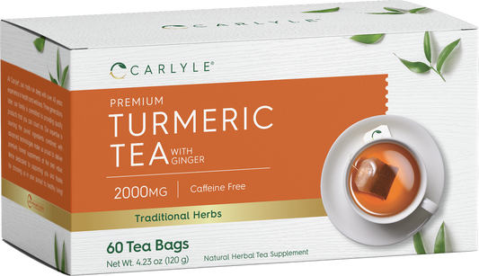 Turmeric Tea Bags with Ginger | 60 Tea Bags