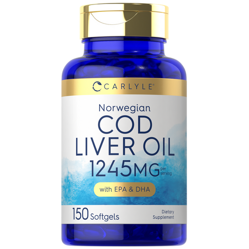 View 1 Aceite de Hígado de Bacalao 1245mg por porción | 150 Cápsulas blandas