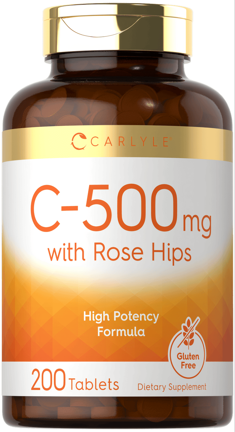 Vitamina C 500mg per porzione con Cinorrodo | 200 Compresse