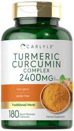 Load image into Gallery viewer, Turmeric Curcumin Supplement 2400mg | 180 Capsules
