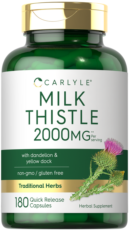 Complexe de Chardon-Marie 2000mg par portion | 180 Capsules