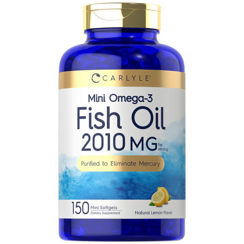View 1 Mini Fish Oil Softgels 2010 mg | 150 Omega-3 Pills