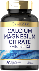 Load image into Gallery viewer, Calcium Magnesium Citrate with Vitamin D3 | 150 Capsules
