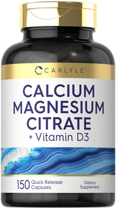 Calcium Magnesium Citrate with Vitamin D3 | 150 Capsules