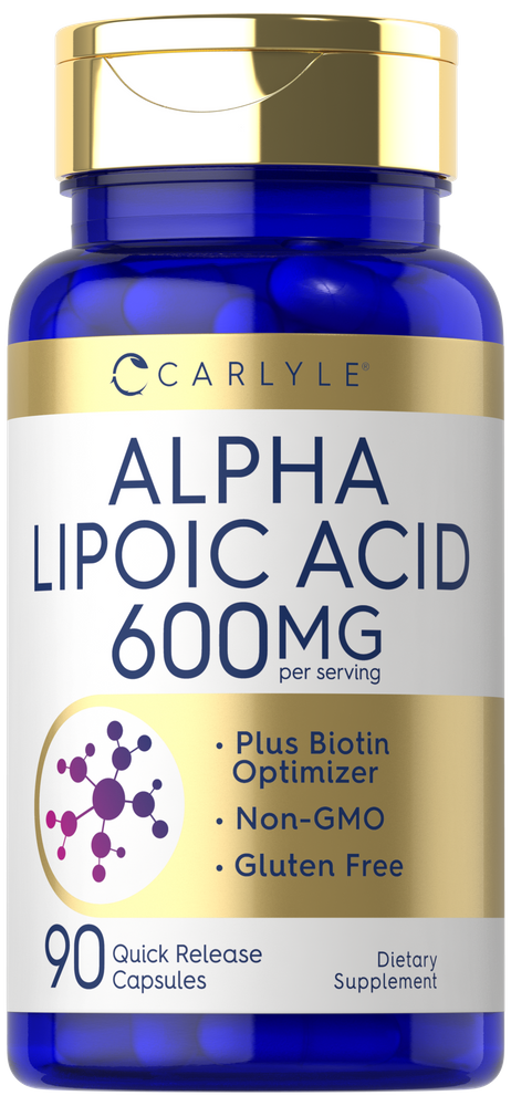 Alpha Lipoic Acid 600mg per serving | 90 Capsules