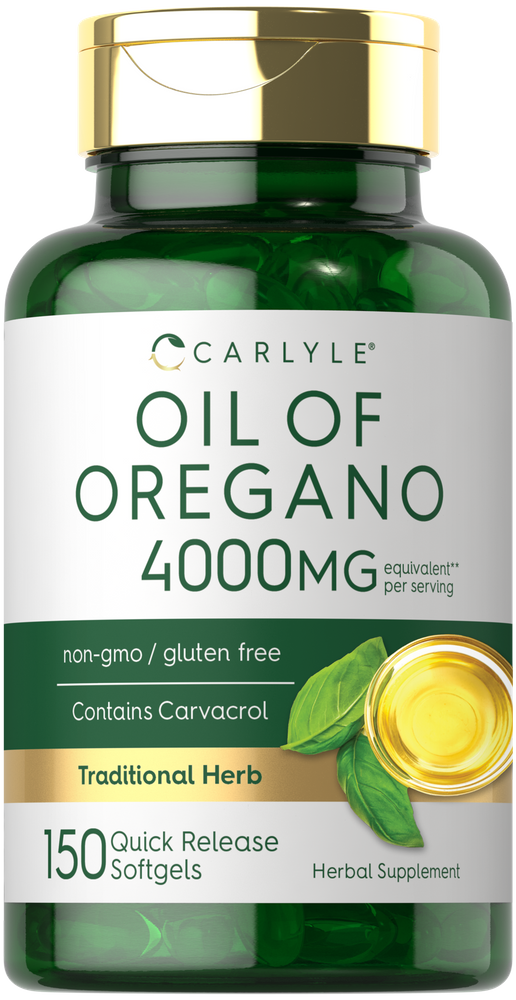 Aceite de Orégano 4000mg por porción | 150 Cápsulas Blandas