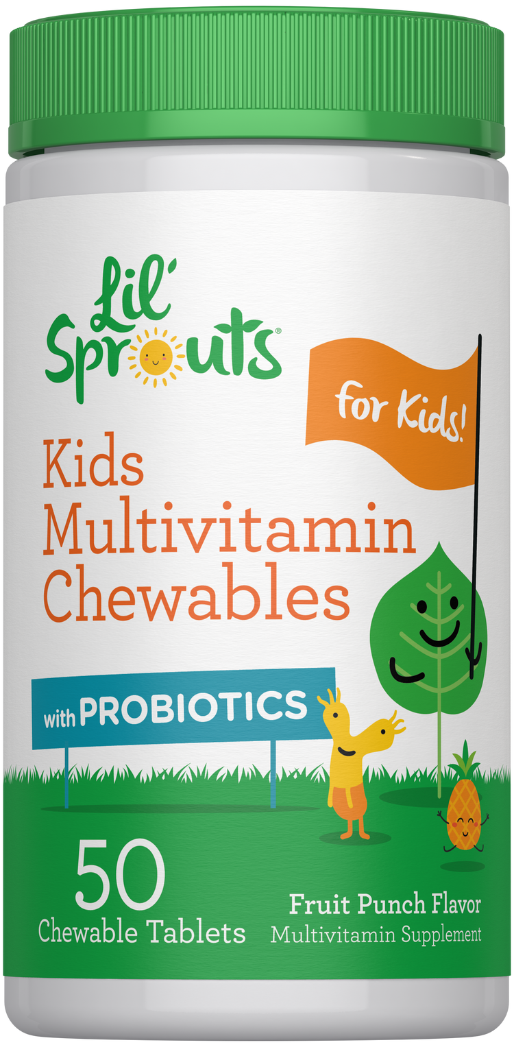 Multivitaminico per Bambini con Probiotici | 50 Compresse Masticabili