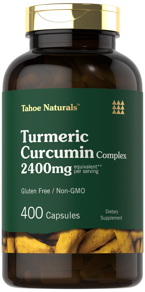 Turmeric Curcumin Supplement 2400mg | 400 Powder Capsules