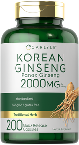 Korean Ginseng Extract 2000mg | 200 Capsules