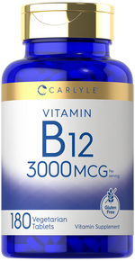 Load image into Gallery viewer, B-12 | 3000mcg | 180 Vegetarian Tablets
