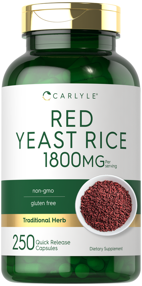 Arroz de Levedura Vermelha 1800mg por porção | 250 Cápsulas