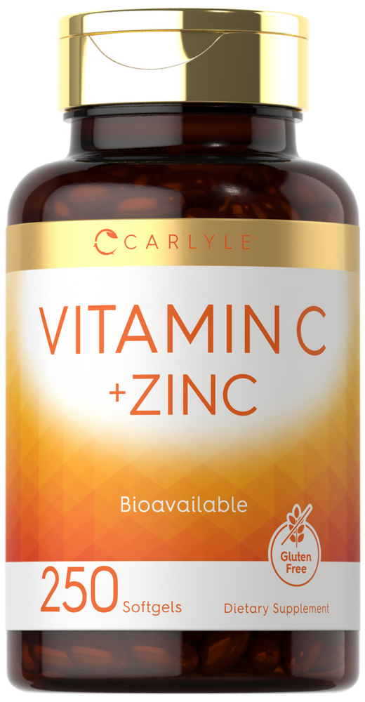 Vitamina C con Zinc | 250 Cápsulas Blandas