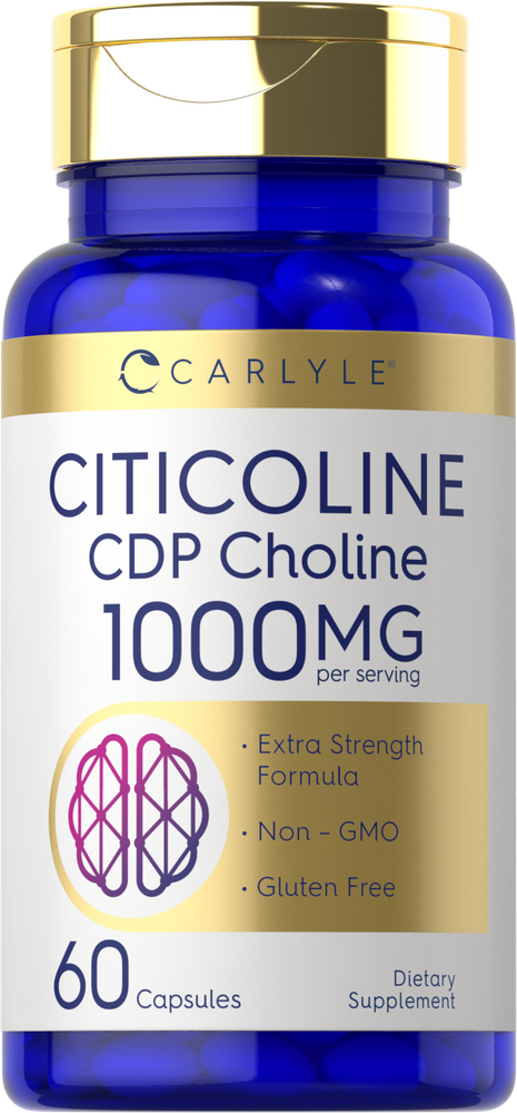 Citicoline CDP Choline 1000mg par portion | 60 Capsules