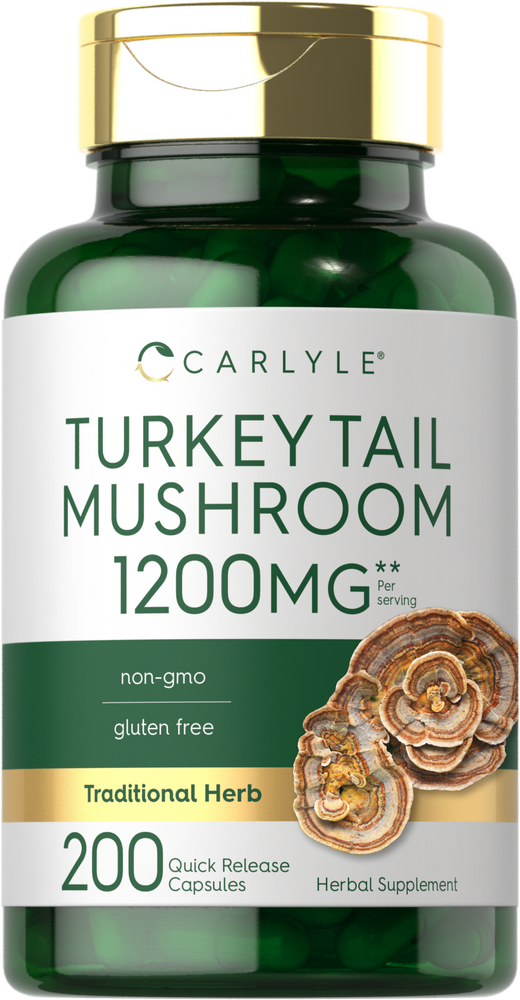 Turkey Tail Mushroom 1200mg per serving | 200 Capsules