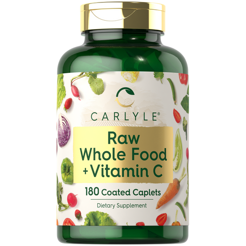 View 1 Raw Whole Foods with Vitamin C | 180 Caplets