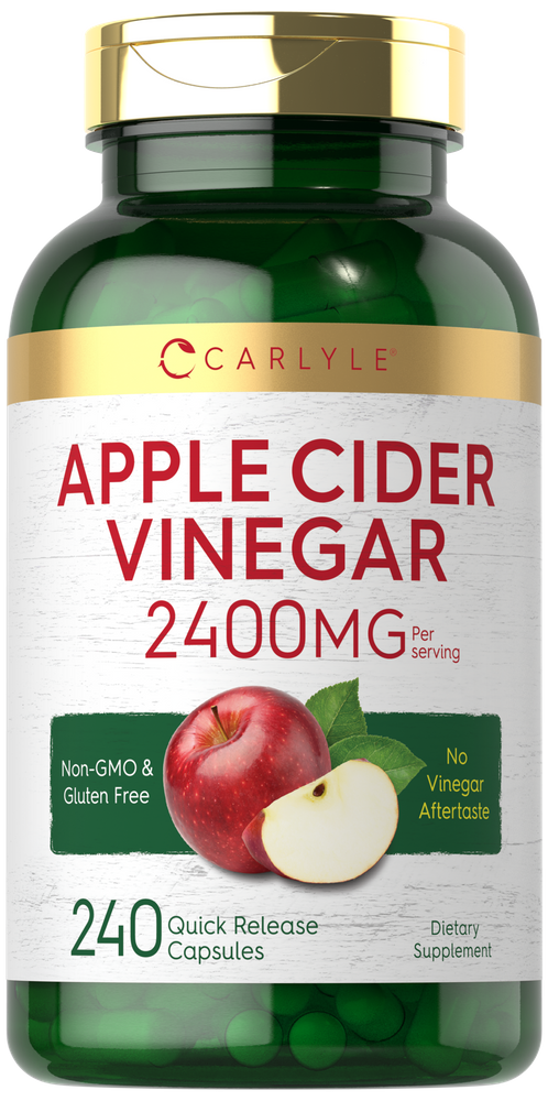 Vinagre de Sidra de Manzana 2400mg por porción | 240 Cápsulas