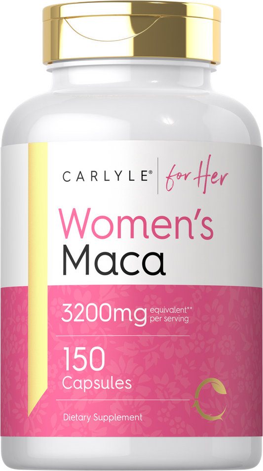 Racine de Maca pour Femmes 3200mg par portion | 150 Capsules