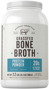 Grass Fed Bone Broth Protein Powder | 35.2oz Powder