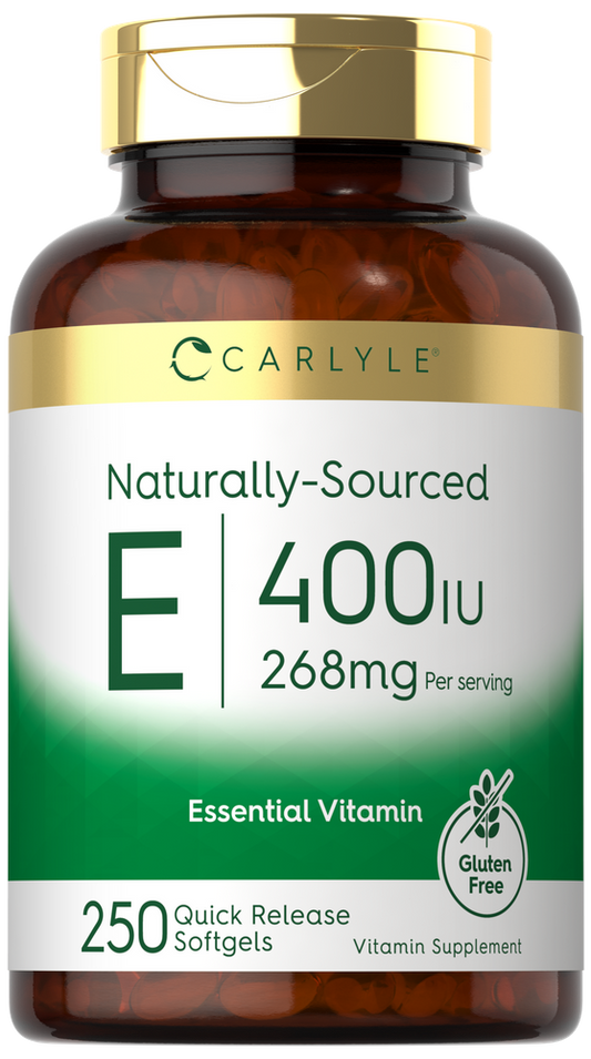 Vitamina E 400UI por porção | 250 Cápsulas Gelatinosas