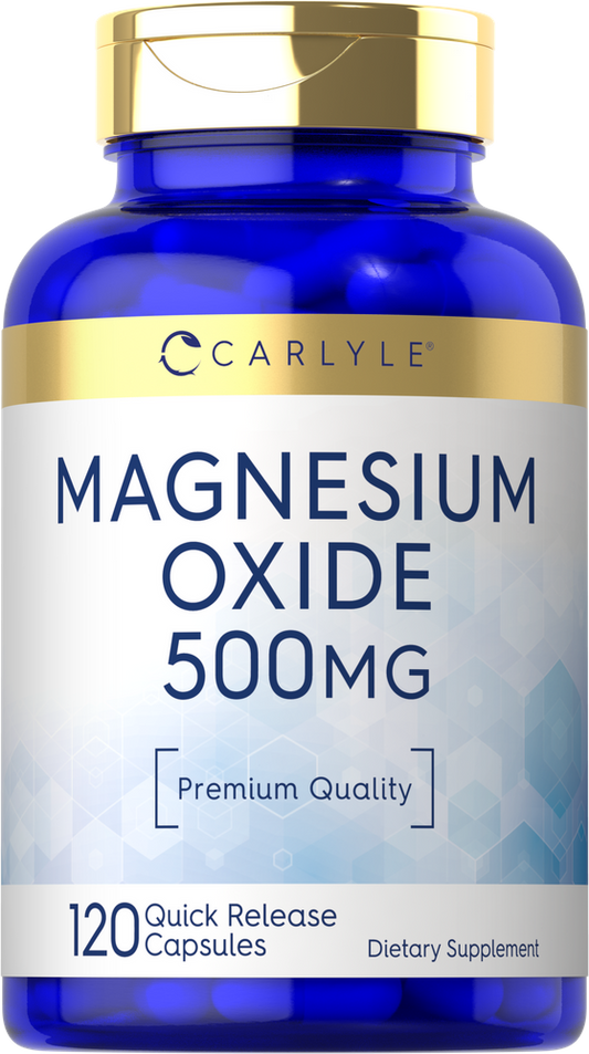 Óxido de Magnesio 500mg | 120 Cápsulas