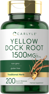 Yellow Dock Root 1500mg | 200 Capsules