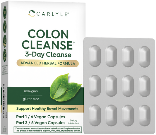 3 Dias de Limpeza do Cólon | 12 Cápsulas Veganas