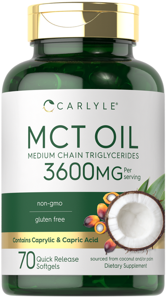 MCT Oil 3600mg per serving | 70 Softgels