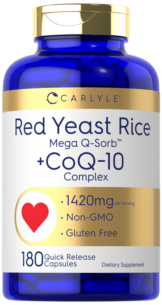 CoQ10 avec Riz Rouge 1420mg par portion | 180 Capsules