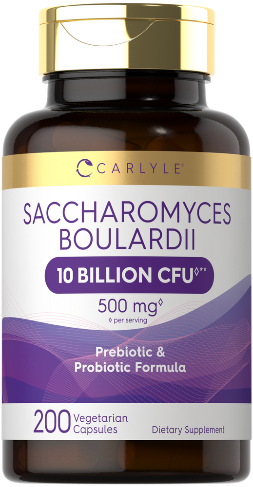 Probiótico Saccharomyces Boulardii - 10 Bilhões de UFC por porção | 200 Cápsulas