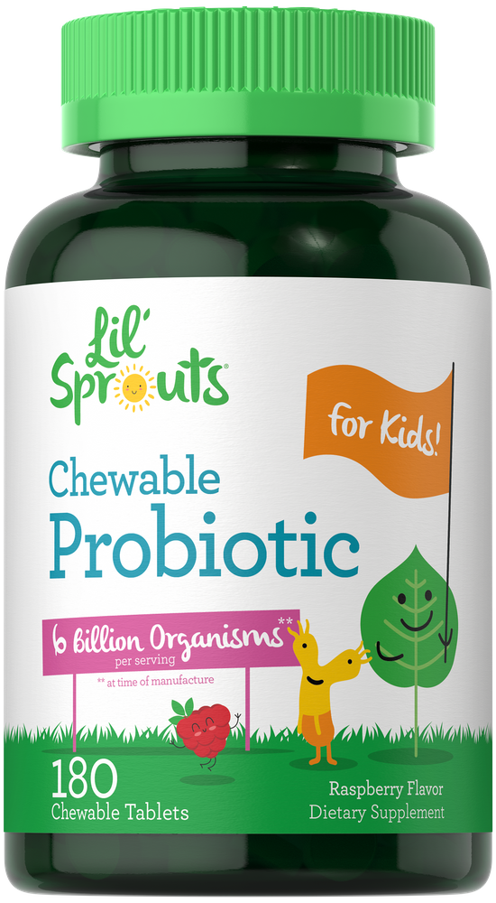 Probiotics for Kids | Raspberry Flavor | 180 Chewable Tablets