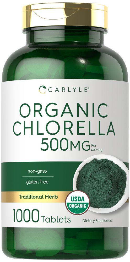 Chlorella 500mg per serving | 1000 Tablets