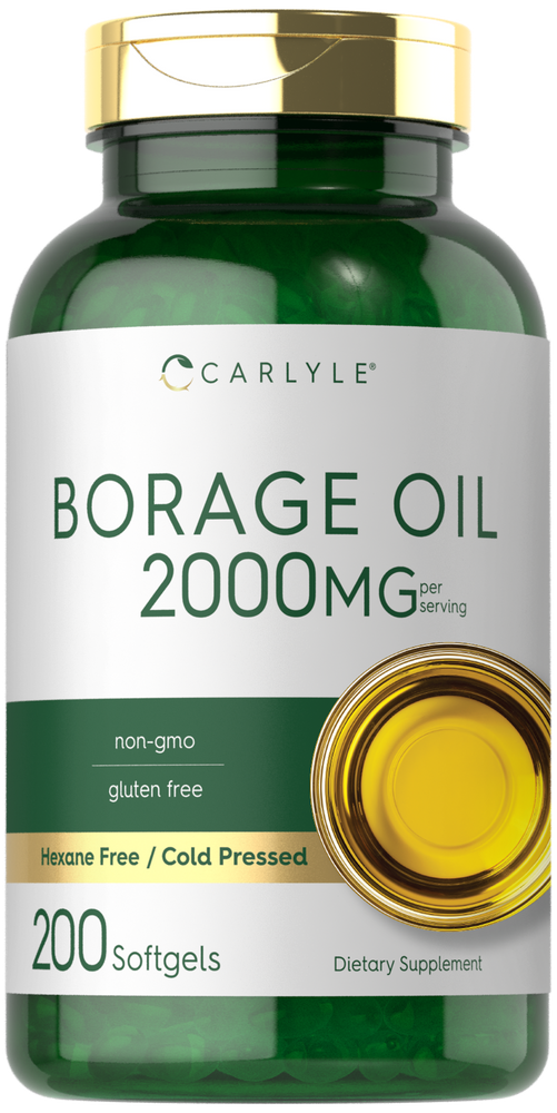 Borage Oil Capsules 2000mg | 200 Softgels