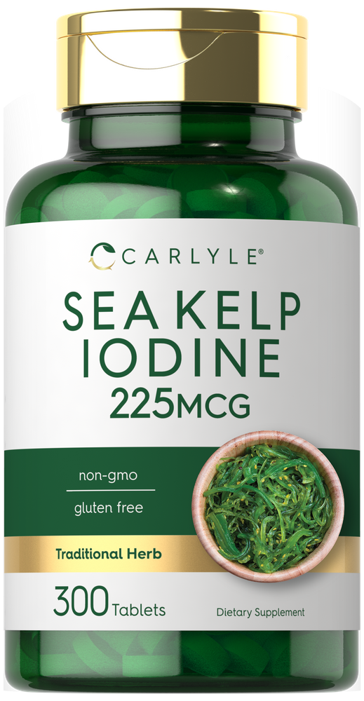 Iodo de Alga Marinha 225mcg | 300 Comprimidos