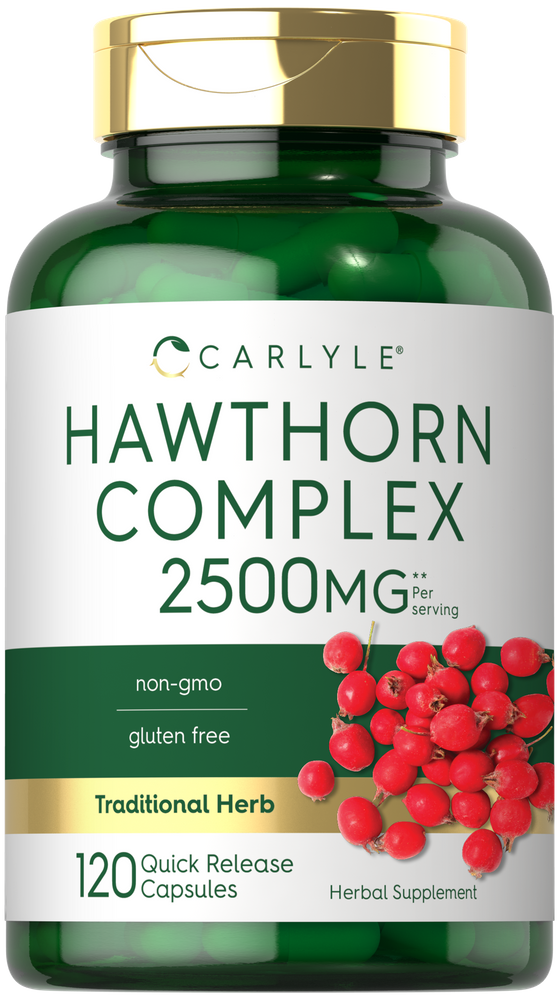 Hawthorn Berry Complex 2500mg | 120 Capsules