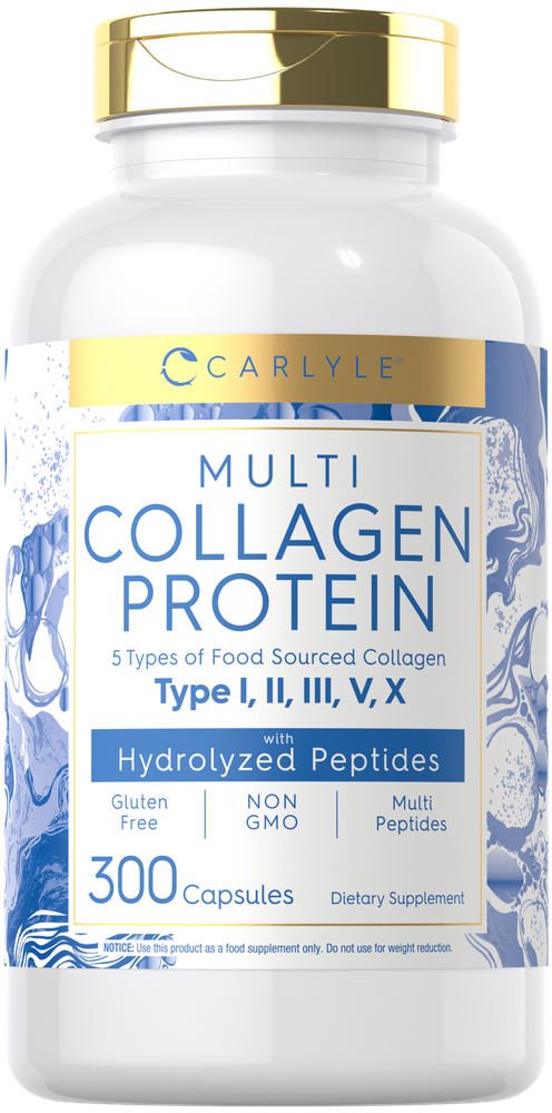 Proteína de Colágeno Múltiple | 300 Cápsulas