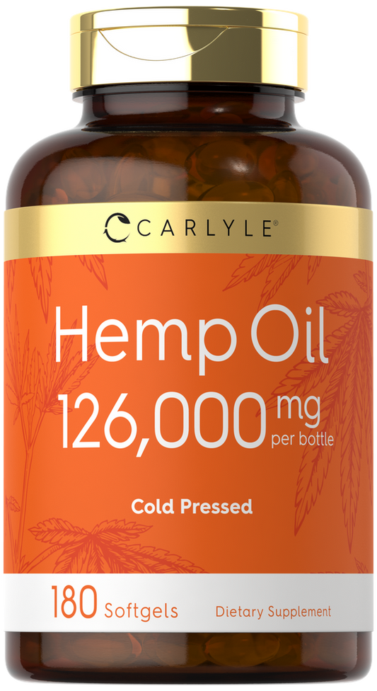 Óleo de Cânhamo 126000mg por porção | 180 Cápsulas Gelatinosas