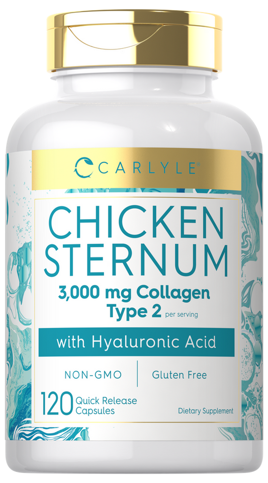 Cartilage de sternum de poulet Collagène 3000mg par portion | 120 Capsules