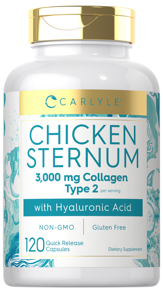 Cartilage de sternum de poulet Collagène 3000mg par portion | 120 Capsules