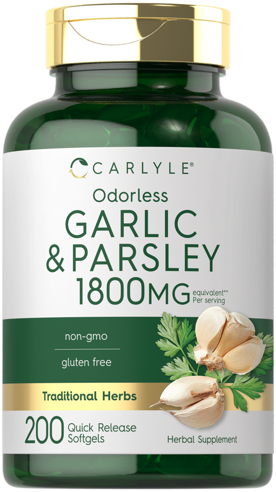 Odorless Garlic & Parsley 1800mg | 200 Softgels