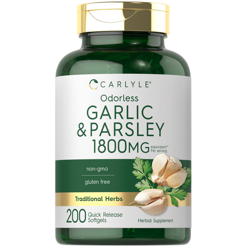 View 1 Odorless Garlic & Parsley | 200 Softgels