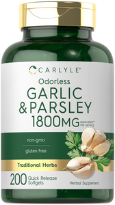 Odorless Garlic & Parsley 1800mg | 200 Softgels