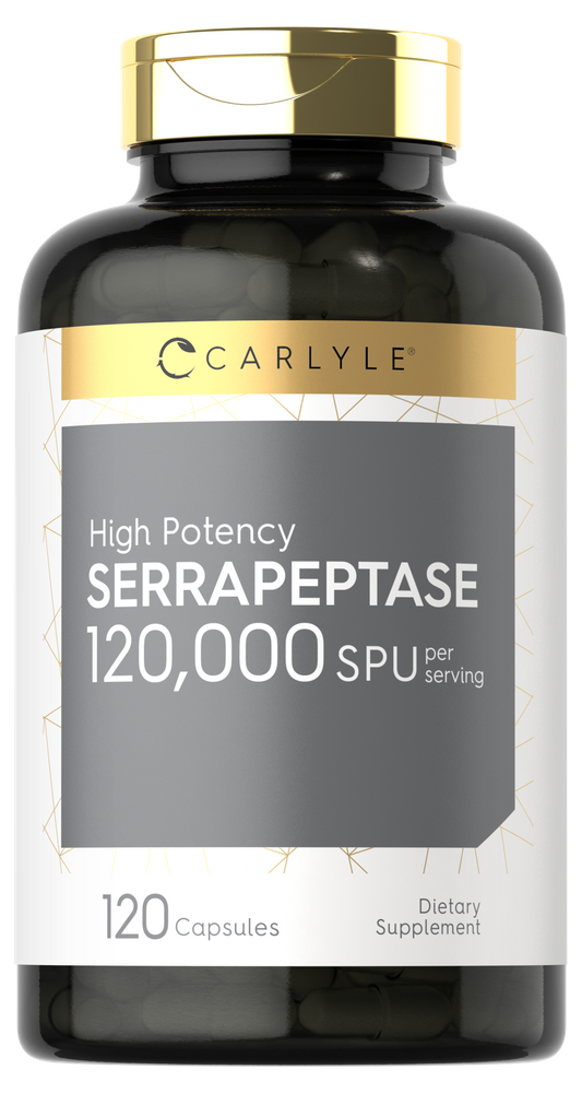 Serrapeptase 120,000IU  | 120 Capsules