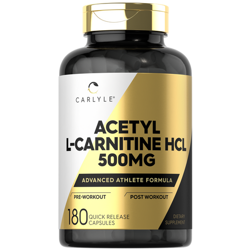 Acetyl L-Carnitine HCL 500mg per serving | 180 Capsules Acetyl L-Carnitine HCL 500mg per serving | 180 Capsules
