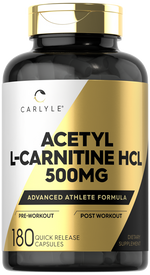 Load image into Gallery viewer, Acetyl L-Carnitine HCL 500mg | 180 Capsules
