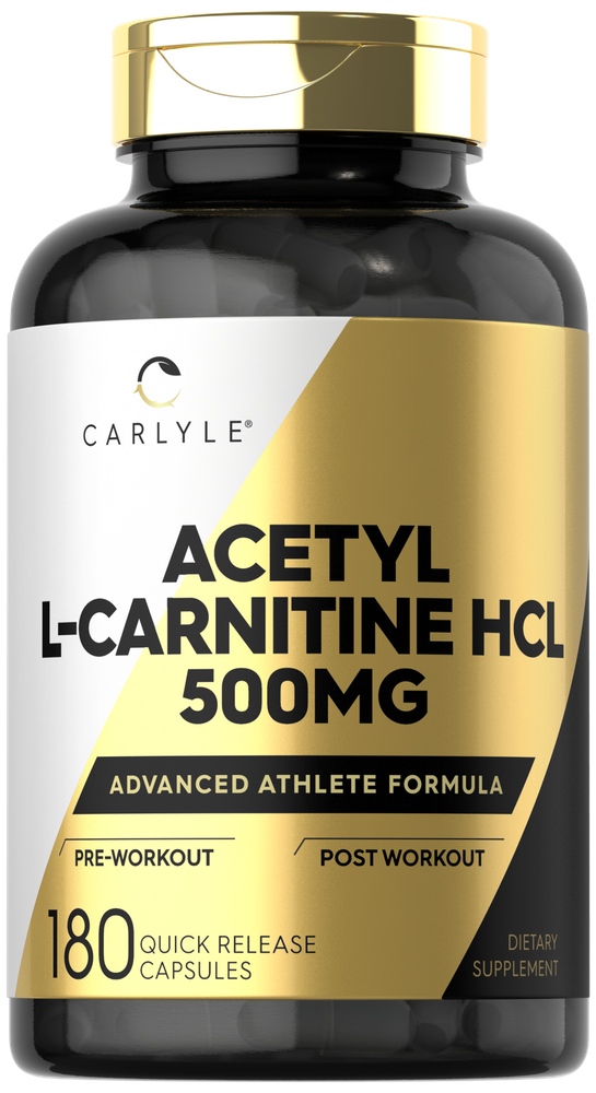 Acetyl L-Carnitine HCL 500mg per serving | 180 Capsules