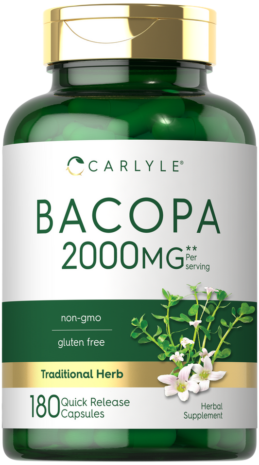 Bacopa Monnieri 2000mg pro Portion | 180 Kapseln