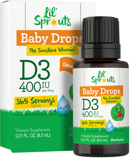 Vitamin D-3 for Babies 400IU | 0.31oz Liquid