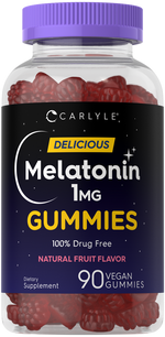 Load image into Gallery viewer, Melatonin 1 mg Gummies | Natural Fruit Flavor | 90 Count
