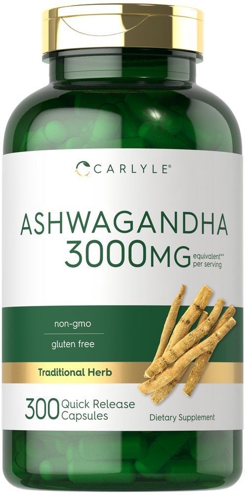 Ashwagandha 3000mg por porción | 300 Cápsulas