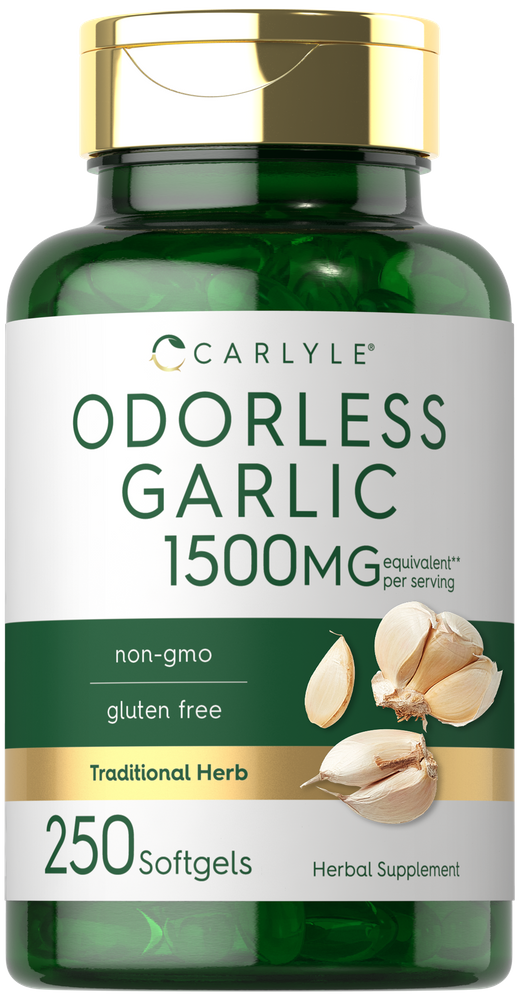 Odorless Garlic 1500mg per serving | 250 Softgels